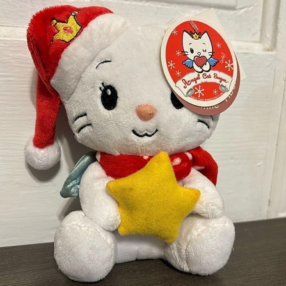 Dan Dee Angel Cat Sugar Christmas Star Holiday Plush